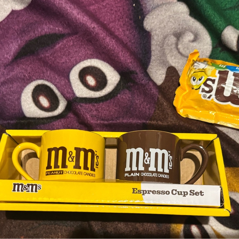 M&M'S Yellow and Brown Espresso Cup Duo